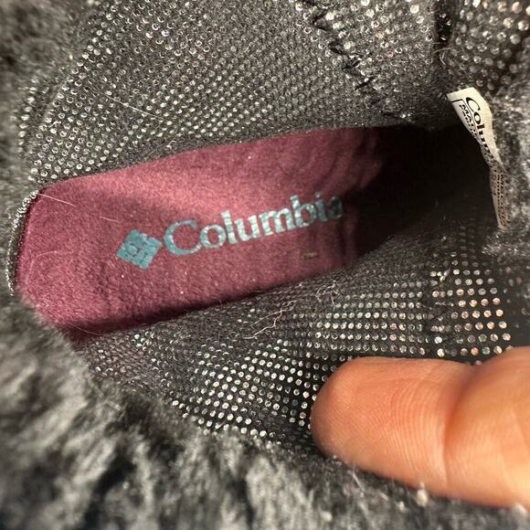 Columbia Waterproof Purple Nylon/ Faux Fur Lace Up Boots, GUC, Sz Kids 1 (K1-A) - Picture 9 of 9